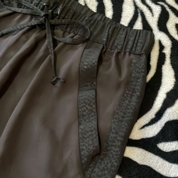 BCBGeneration black cheetah print trouser skinny straight dress pants size xxs - Picture 6 of 10